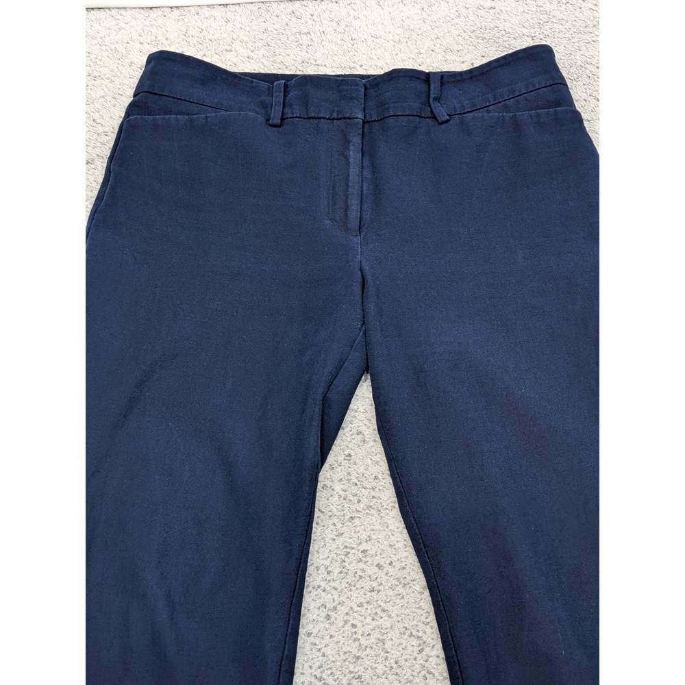 Ann Taylor Factory Size 8 32x25.5 Navy Blue Career Dress Pants Stretch EUC - Picture 2 of 10